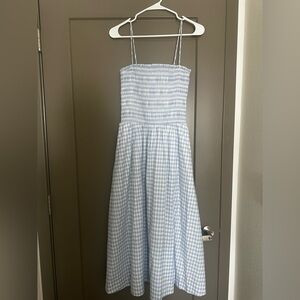 Reformation Kerrie Smocked Midi Dress